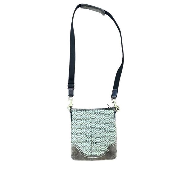￼ Coach, Crossbody mini bag with suede bottom - Picture 1 of 6